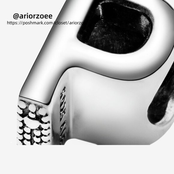 Pandora Letter P Alphabet Charm - Picture 4 of 6